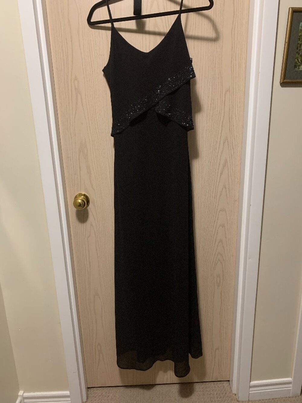 Black Jessica floor length dress